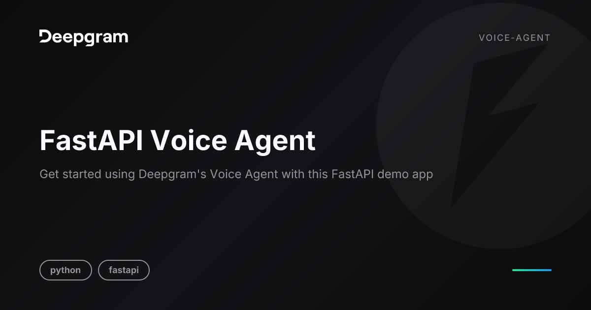 FastAPI Voice Agent | Deepgram Templates